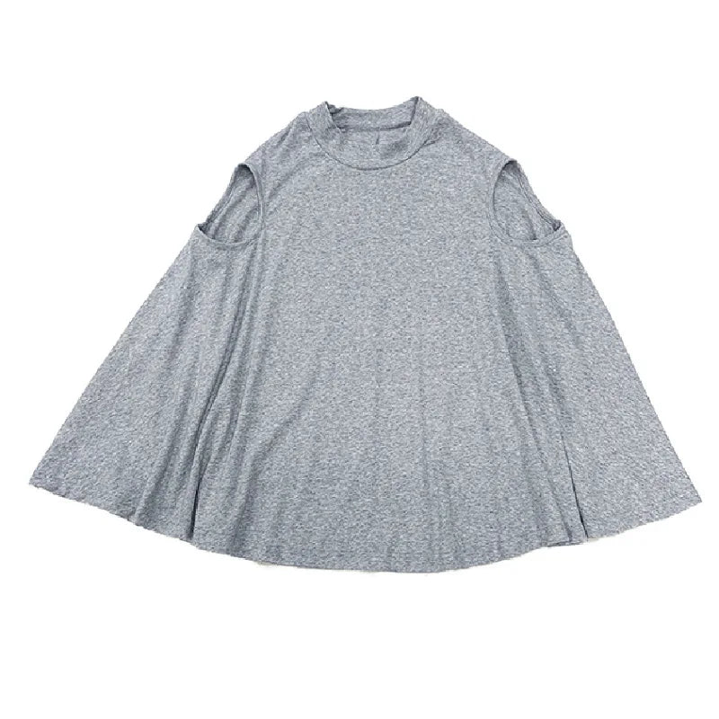 Summer Girls Dress European American Style Cloak Simple Loose Irregular Solid Color Long T-Shirt Dresss Kids Children'S Clothing