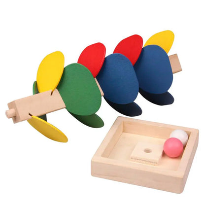 Colorful Tree Marble Ball Run Track Building Blocks Kids Wooden Toys Montessori Learning Educational Toys for Children Gifts