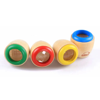 2019 Hot Sale ABS Wood Bee-eye Interesting Effect Magic Kaleidoscope Explore Baby Kids Children Learning Educational Puzzle Toy