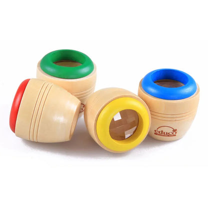 2019 Hot Sale ABS Wood Bee-eye Interesting Effect Magic Kaleidoscope Explore Baby Kids Children Learning Educational Puzzle Toy