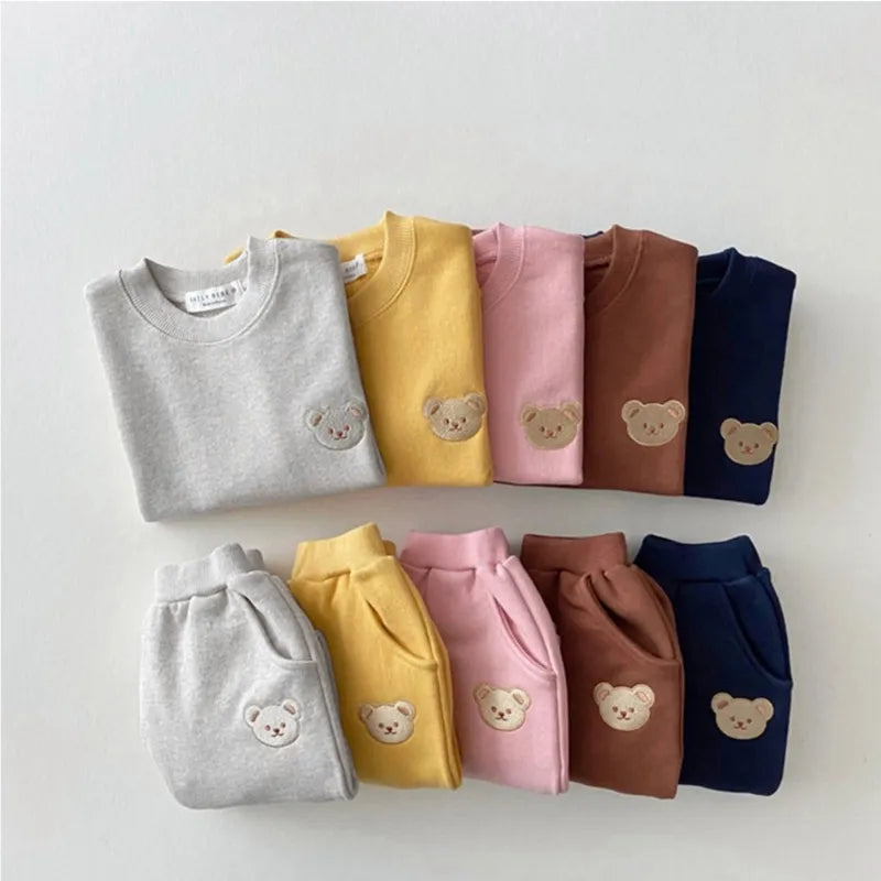 Baby Clothes Set 2pcs Autumn Long Sleeve Clothes Outfits Toddler Sportswear Suit Fashion Kids Casual Tops Trouser Girl