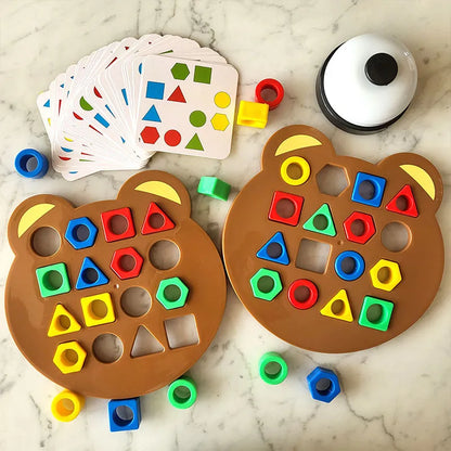 Kids Montessori Toy Worm Eat Fruit Wooden Puzzle Toy Fingers Flexible Training Twisting Worm Educational Toys for Children Gifts