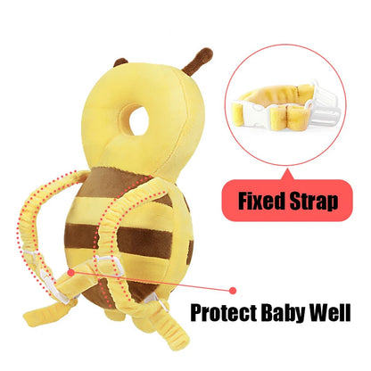 Head Back Protector Baby Protect Pillow Learn Walk Head Protector  Cushion Anti Fall Backward Cap Carry Cartoon Kids Safe Bibi