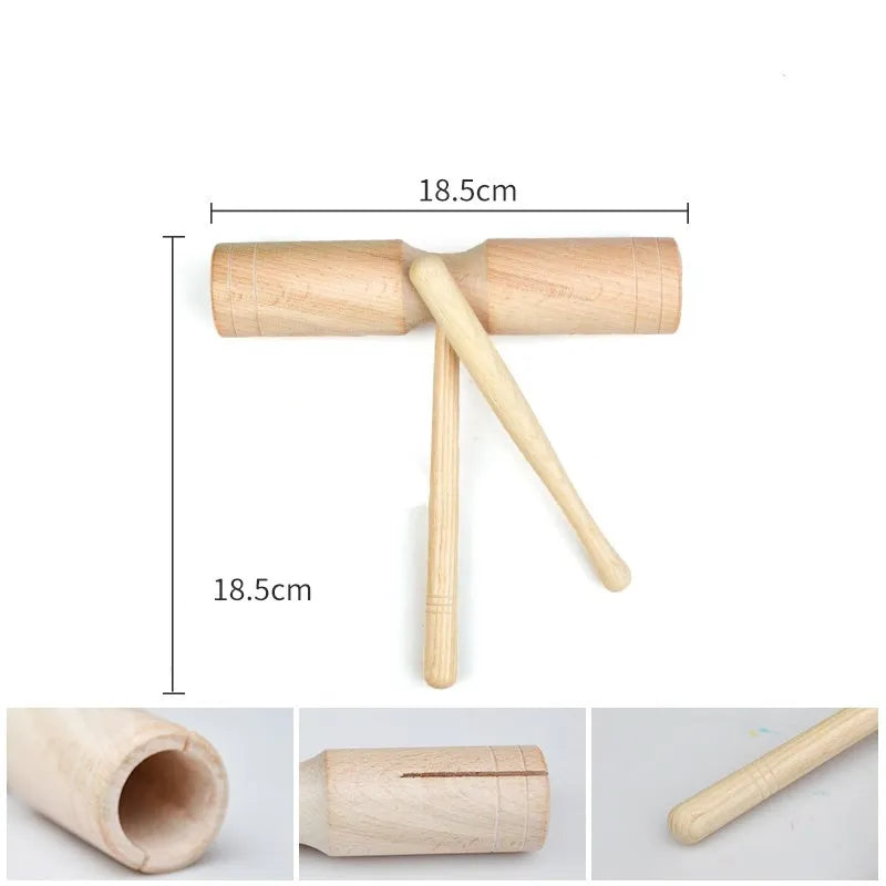 Toddlers Early Education Castanet Sand Hammer Tambourine Kindergarten Orff Percussion Instrument Musical Toys for Baby 1pc