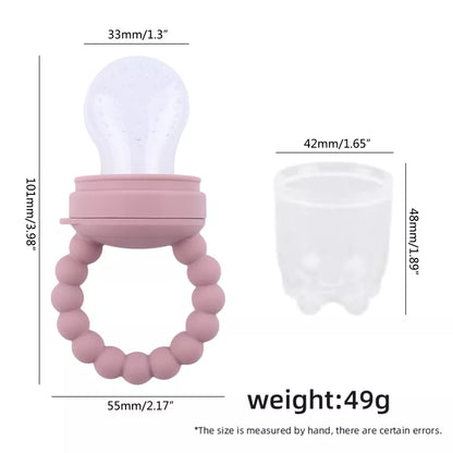 Fashion Silicone Baby Pacifier Safety Silicone Fruit and Vegetable  Fruit Bite Bag Baby Eat Fruit  Supplement Dropshipping