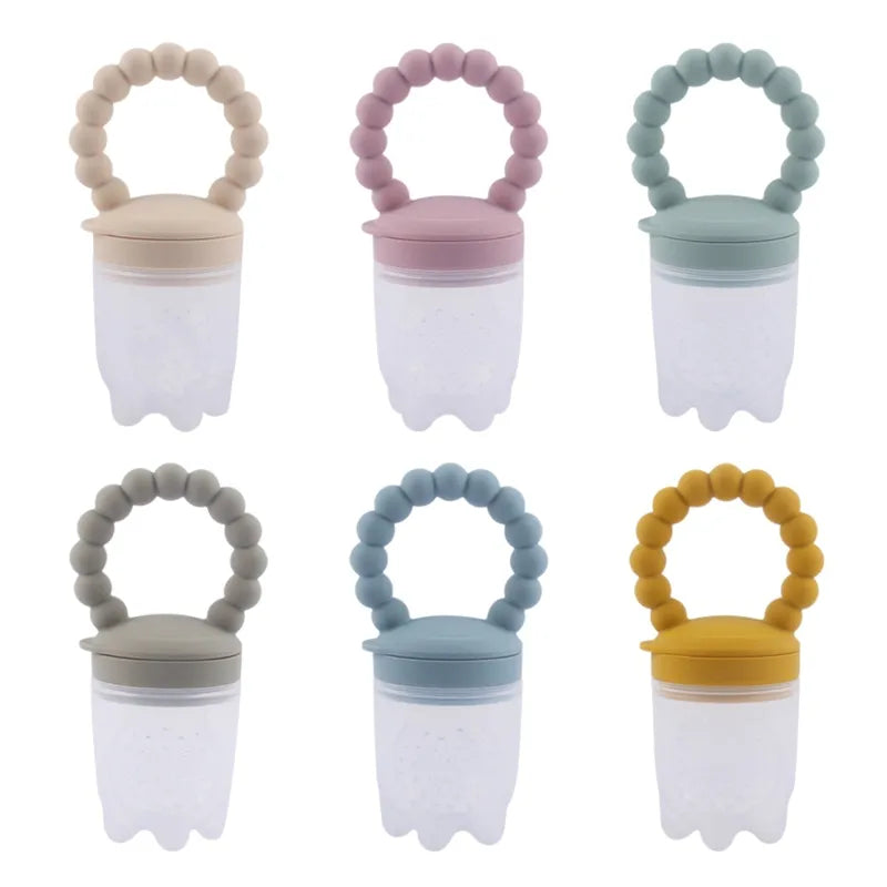 Fashion Silicone Baby Pacifier Safety Silicone Fruit and Vegetable  Fruit Bite Bag Baby Eat Fruit  Supplement Dropshipping