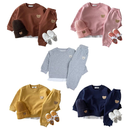 Baby Clothes Set 2pcs Autumn Long Sleeve Clothes Outfits Toddler Sportswear Suit Fashion Kids Casual Tops Trouser Girl