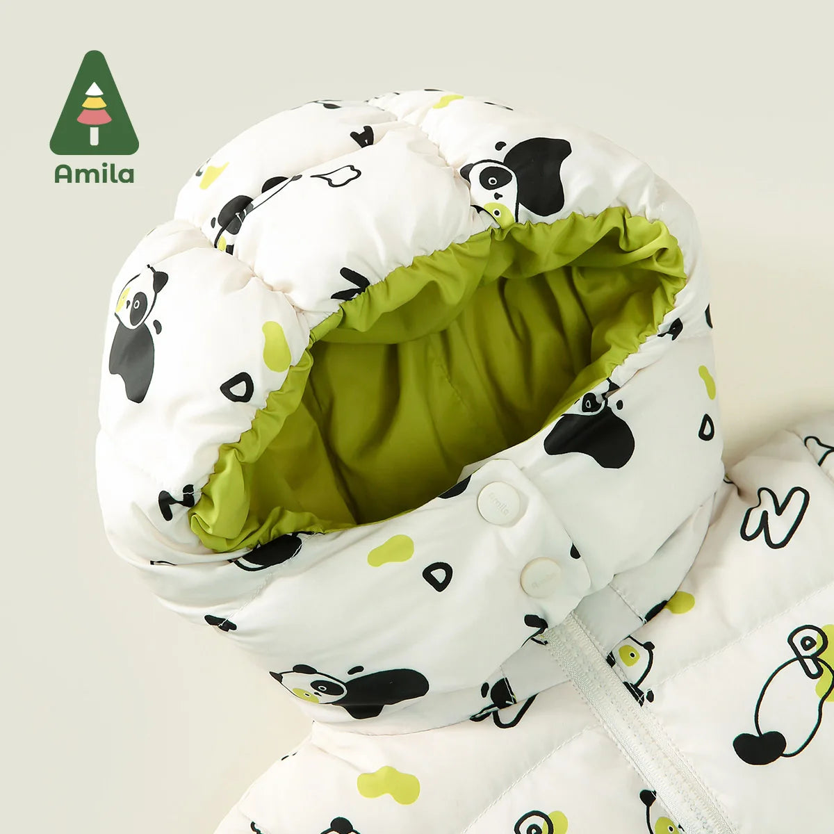 Amila Baby Boy Down Jacket 2023 Winter New Multicolour Slight waterproofing antifouling Oil proof Hooded   Baby Clothing