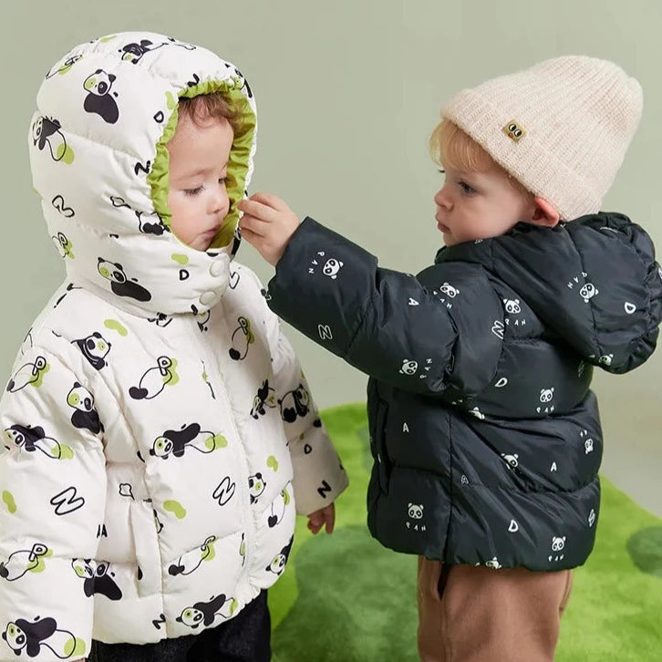 Amila Baby Boy Down Jacket 2023 Winter New Multicolour Slight waterproofing antifouling Oil proof Hooded   Baby Clothing