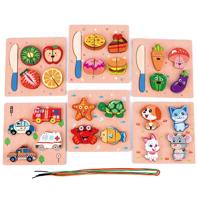 Wooden Educational Toys for Baby Motessori Early Learning Toys for Kids Birthday Christmas New Year Gift Toys for Children